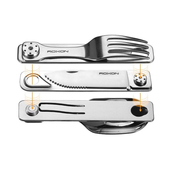 Posate Roxon Camping Knife 3 in 1