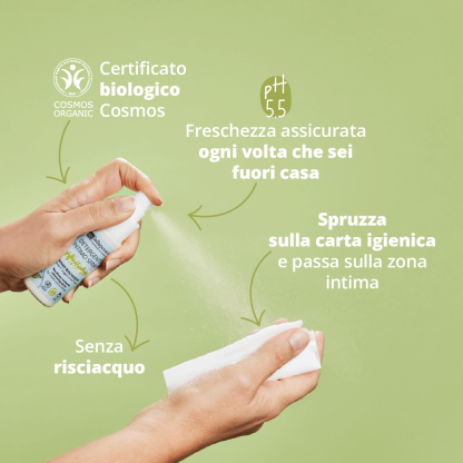 Detergente intimo spray senza risciacquo - La Saponaria