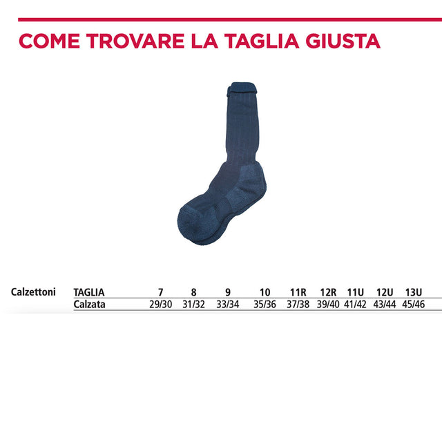 Calzettone uniforme 4 stagioni