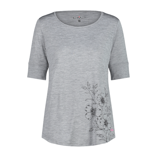 T-Shirt manica a 3/4 light melange in jersey Donna - CMP
