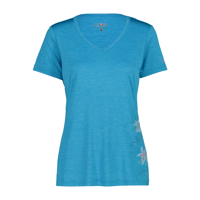 T-shirt collo largo in light jersey Donna - CMP