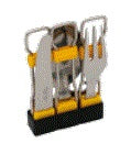 Posate pieghevoli Camping Set Inox