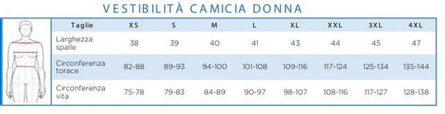 Camicia cotone uniforme donna