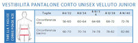 Pantalone corto velluto junior