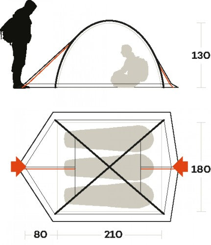 Tenda Ferrino Kalahari + stuoia starter kit