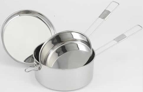 Gavetta 3 pezzi in acciaio Inox